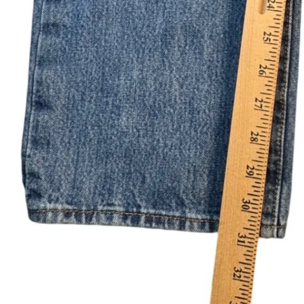 Levis 501 Original Fit Straight Leg Jeans Blue Medium Wash Denim Mens 36x32